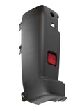 Peugeot Boxer Van 2017-2024 Rear Bumper Corner 180 Degree Opening Doors Dark Grey Textured - Passenger Side L