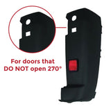 Iveco eSuperJolly Van 2026- Rear Bumper Corner (Fits 180 Degree Opening Doors) Rubber Stopper Type Includes Reflector Black Textured Driver Side R