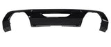 Citroen C4 5 Door Hatchback 2021-2024 Rear Bumper Spoiler With Sensor Holes Double Exhaust Type Gloss Black