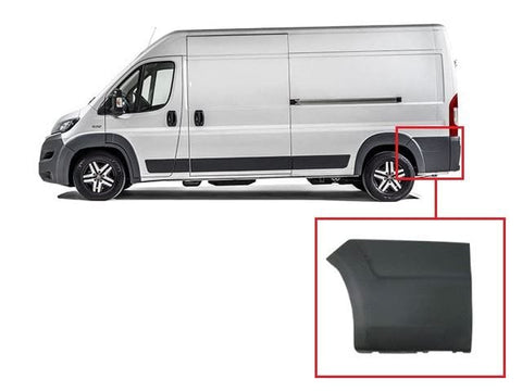 Peugeot Boxer Van 2017-2024 Side Panel Trim Behind Rear Wheel No Lamp Hole (Not Maxi Models) Textured Passenger Side L