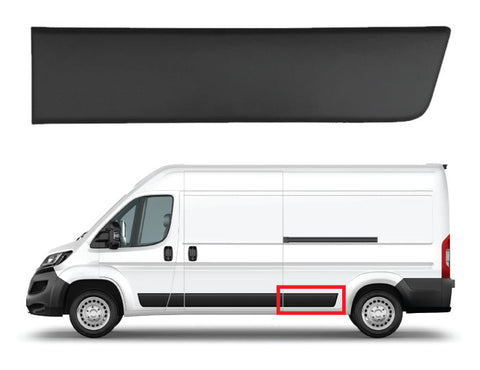 Peugeot Boxer Van 2017-2024 Side Panel Trim Rear Section (Fits Long Wheelbase Models) Textured Passenger Side L