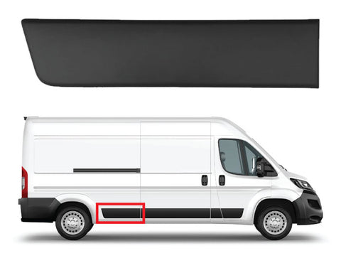 Peugeot Boxer Van 2017-2024 Side Panel Trim Rear Section (Fits Long Wheelbase Models) Textured Driver Side R