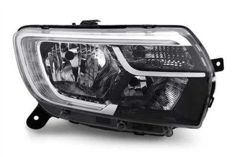 Dacia Logan Estate 2017-2021 Headlamp Halogen Type With LED Daytime Running Lamp Driver Side R