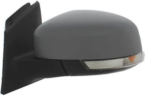 Ford Focus 5 Door Hatchback 2011-2014 Door Mirror Power Fold Electric Type Heated With Temperature Sensor With Indicator With Foot Lamp Primed Cover Passenger Side L