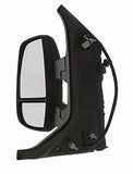 Ford Transit Van 2013-2019 Door Mirror Manual Fold Manual Type Heated Long Arm Twin Glass With Clear Indicator With Black Cover Passenger Side L