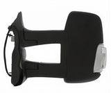 Ford Transit Van 2013-2019 Door Mirror Manual Fold Manual Type Heated Long Arm Twin Glass With Clear Indicator With Black Cover Passenger Side L