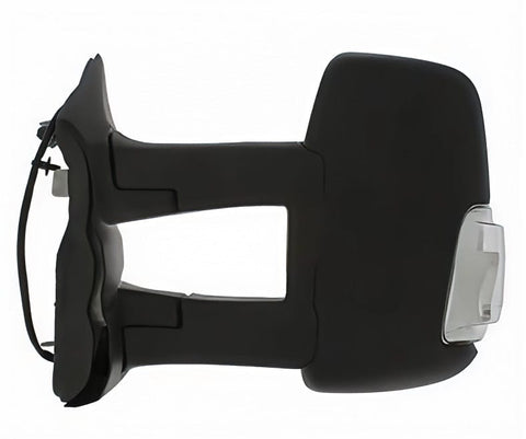 Ford Transit Van 2013-2019 Door Mirror Manual Fold Manual Type Heated Long Arm Twin Glass With Clear Indicator With Black Cover Passenger Side L