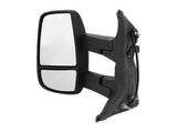 Ford Transit Van 2013-2019 Door Mirror Manual Fold Electric Type Heated Long Arm Twin Glass With Amber Indicator With Black Cover Passenger Side L