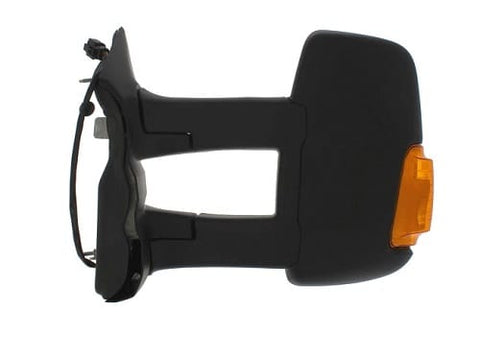 Ford Transit Van 2013-2019 Door Mirror Manual Fold Electric Type Heated Long Arm Twin Glass With Amber Indicator With Black Cover Passenger Side L