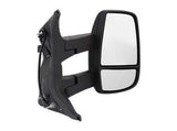Ford Transit Van 2013-2019 Door Mirror Manual Fold Electric Type Heated Long Arm Twin Glass With Amber Indicator With Black Cover Driver Side R
