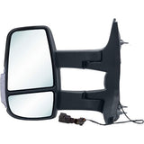 Ford Transit Van 2013-2019 Door Mirror Manual Fold Electric Type Heated Long Arm Twin Glass With Clear Indicator With Black Cover Passenger Side L