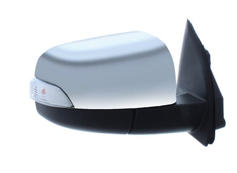 Ford Ranger Pickup 2011-2016 Door Mirror Power Fold Electric Type Not Heated With Square Foot Lamp With Indicator With Chrome Cover Driver Side R