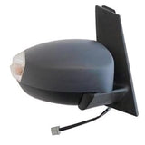 Ford C-Max MPV 2010-2015 Door Mirror Power Fold Electric Type Heated With Foot Lamp Primed Cover Driver Side R