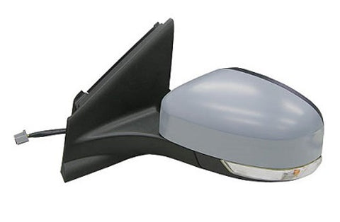 Ford Mondeo Estate 2010-2015 Door Mirror Manual Fold Electric Heated With Foot Lamp No Memory Function - Primed Cover Passenger Side L