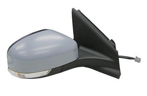 Ford Mondeo Estate 2010-2015 Door Mirror Manual Fold Electric Heated With Foot Lamp No Memory Function - Primed Cover Driver Side R
