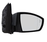 Ford Kuga Estate 2012-2017 Door Mirror Power Fold Electric Type Heated With Blind Spot System With Foot Lamp Primed Cover Driver Side R