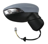 Ford Fiesta 3 Door Hatchback 2013-2017 MK7.5 Door Mirror Electric Heated Manual Fold Type With Primed Cover (No Foot Lamp) Driver Side R