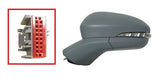 Ford Mondeo Saloon 2019-2022 Door Mirror Electric Heated Power Fold 16 Hole 9 Pin Rectangular Connector - Primed Cover Passenger Side L