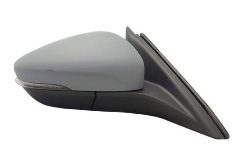 Ford Focus 5 Door Hatchback 2018-2022 Door Mirror Electric Heated Power Fold With Blind Spot System With Foot Lamp - Primed Cover Driver Side R