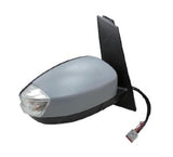Ford C-Max MPV 2015-2019 Door Mirror Manual Fold Electric Type Heated With Indicator With Temperature Sensor With Primed Cover Driver Side R