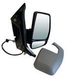 Ford Tourneo Custom MPV 2017-2023 Door Mirror Power Fold Electric Type Heated No Blind Spot System Twin Glass With Indicator With Primed Cover Driver Side R