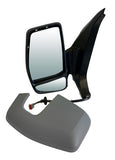 Ford Tourneo Custom MPV 2017-2023 Door Mirror Power Fold Electric Type Heated With Blind Spot System Twin Glass With Indicator With Primed Cover Passenger Side L