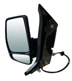 Ford Tourneo Custom MPV 2017-2023 Door Mirror Manual Fold Electric Type Heated Twin Glass With Indicator With Black Cover Passenger Side L