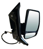 Ford Tourneo Custom MPV 2017-2023 Door Mirror Manual Fold Electric Type Heated Twin Glass With Indicator With Black Cover Driver Side R