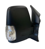 Ford Transit Van 2019- Door Mirror Electric Heated Short Arm Manual Fold 16W Indicator Bulb No Blind Spot Type With Black Cover Driver Side R