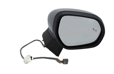 Ford Puma Hatchback 2020-2024 Door Mirror Electric Heated Power Fold With Blind Spot System With LED Foot Lamp - Primed Cover Driver Side R