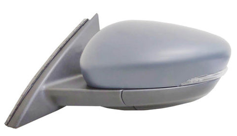 Ford Kuga Estate 2020-2024 Door Mirror Electric Heated Power Fold With Blind Spot System No Memory Function With Foot Lamp - Primed Cover Passenger Side L