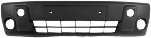 Ford Transit Connect Van 2002-2006 Front Bumper With Lamp Holes Textured Grey