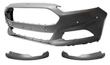 Ford Mondeo Hatchback 2015-2019 Front Bumper No Wash Jets With Sensor Holes With Park Assist Holes (With Template To Drill Wash) - Primed