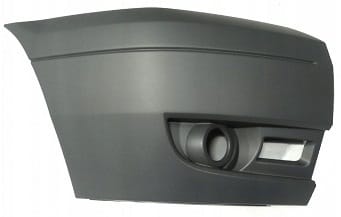 Ford Transit Van 2006-2011 MK7 Front Bumper Corner With Lamp Hole Light Grey Driver Side R