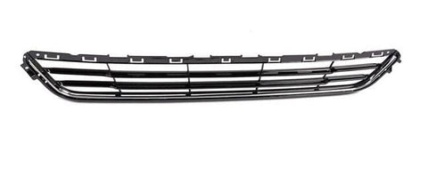 Ford Mondeo Hatchback 2014-2019 Front Bumper Grille Centre Section With Chrome Surround Gloss Black