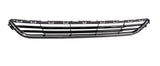 Ford Mondeo Estate 2014-2019 Front Bumper Grille Centre Section With Chrome Surround Gloss Black