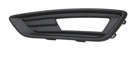 Ford Focus 5 Door Hatchback 2014-2018 MK3 Facelift Front Bumper Grille Outer Section With Lamp Hole (Fits Zetec & Style & Studio Models Only) Matt Black Passenger Side L