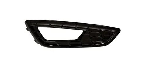 Ford Focus 5 Door Hatchback 2014-2018 MK3 Facelift Front Bumper Grille Outer Section With Lamp Hole (Fits ST-Line & Zetec-S Models Only) Gloss Black Driver Side R