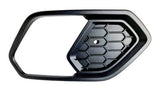 Ford Kuga Estate 2016-2020 Front Bumper Grille Outer Section With Lamp Hole (Fits ST-Line Models Only) Matt Black Driver Side R