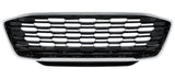 Ford Puma Hatchback 2020-2024 Front Grille Honeycomb Type Gloss Black With Chrome Surround (Fits Titanium Models Only)