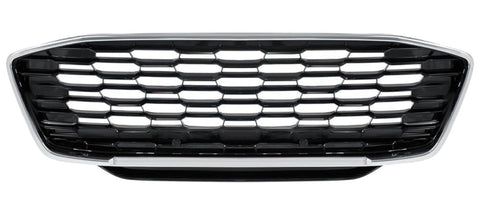 Ford Puma Hatchback 2020-2024 Front Grille Honeycomb Type Gloss Black With Chrome Surround (Fits Titanium Models Only)