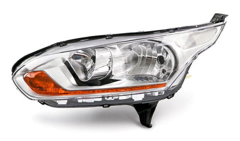 Ford Tourneo Connect MPV 2013-2018 Headlamp Chrome Halogen H7 H15 Type Chrome Inner With Amber Indicator Passenger Side L