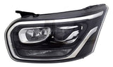 Ford Transit Van 2019- Headlamp Xenon Type With LED Daytime Running Lamp Black Passenger Side L