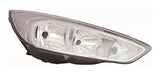 Ford Focus 5 Door Hatchback 2014-2018 Headlamp Halogen Type With Halogen Daytime Running Lamp Chrome Driver Side R