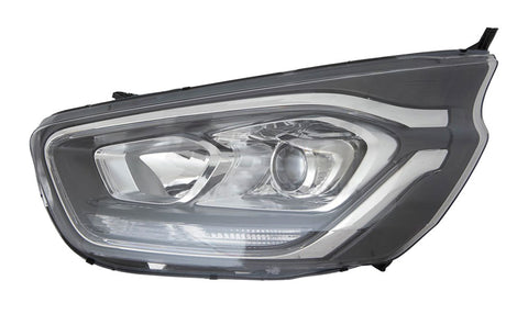 Ford Tourneo Custom MPV 2018-2023 Headlamp Halogen H7 & H1 With Projector Lamp With LED Daytime Running Lamp Black Passenger Side L