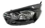 Ford Tourneo Custom MPV 2017-2023 Headlamp Halogen H7 & H15 No Projector Lamp With Halogen Daytime Running Lamp Black Passenger Side L