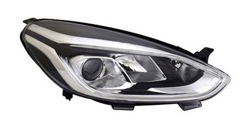 Ford Fiesta 5 Door Hatchback 2017-2022 Headlamp Halogen Type With LED Daytime Running Lamp Driver Side R