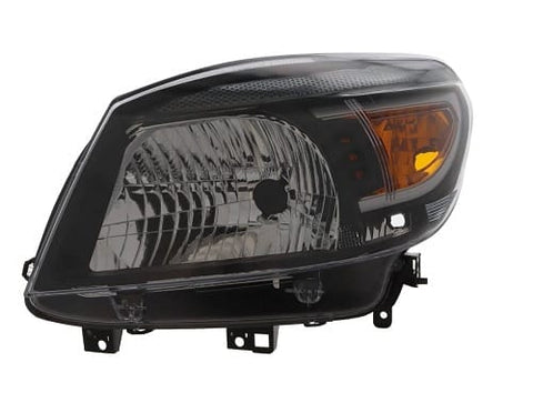 Ford Ranger Pickup 2009-2012 Headlamp Halogen H4 Type Black Inner With Amber Indicator Passenger Side L