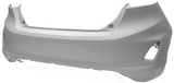Ford Fiesta 5 Door Hatchback 2017-2022 Rear Bumper No Sensor Holes No Park Assist Holes (ST & ST-Line Models) Primed 