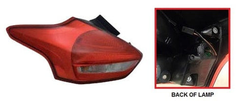 Ford Focus 5 Door Hatchback 2014-2018 Rear Lamp LED Type Passenger Side L